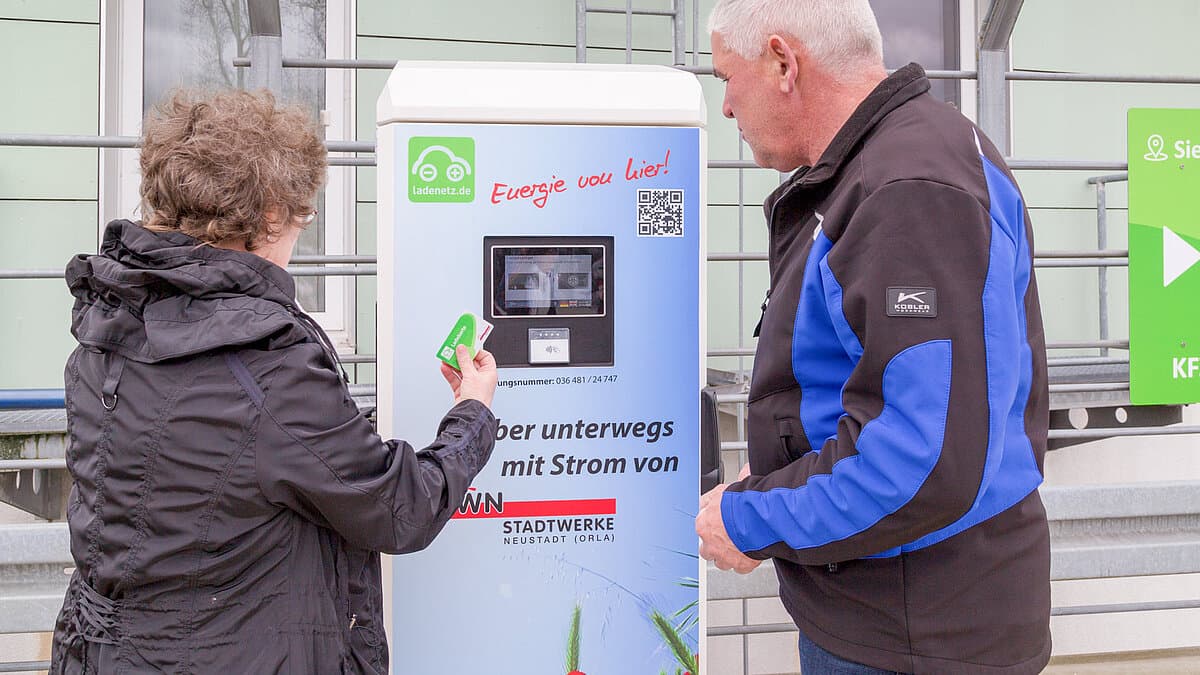 Bedienung einer SWN-Ladestation